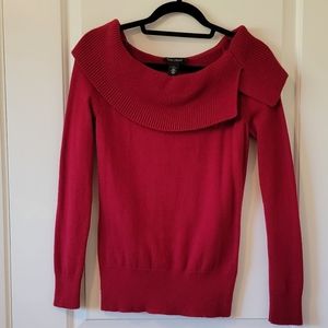 EUC White House Black Market Off-the-Shoulder Sweater S
